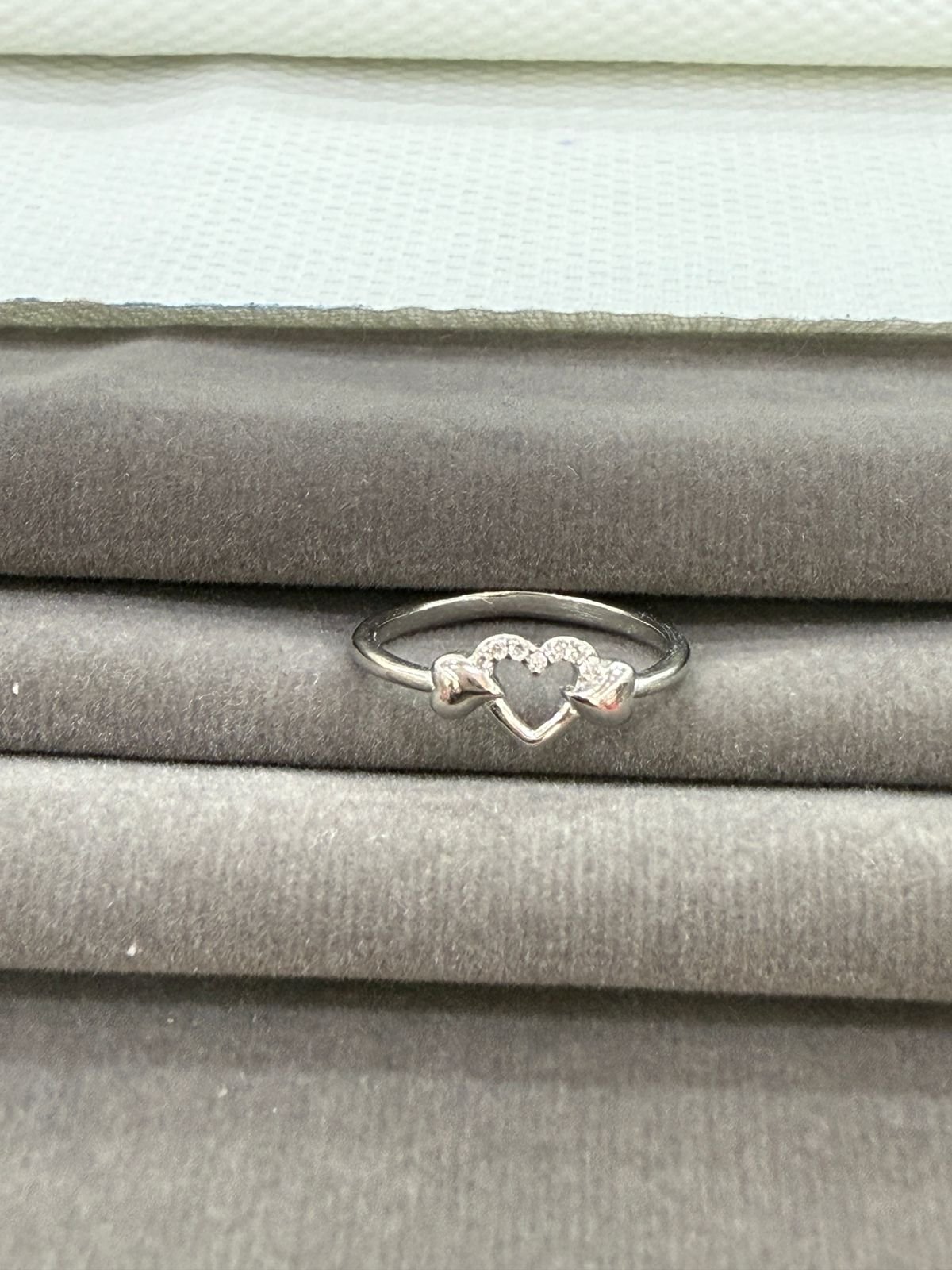 92.5 Silver Heart  Ring